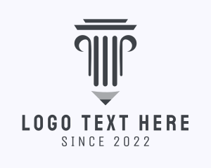 Writer - Writer Judicial Column logo design