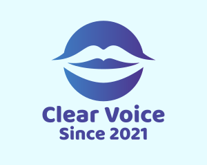 Voiceover - Blue Lip Gloss logo design