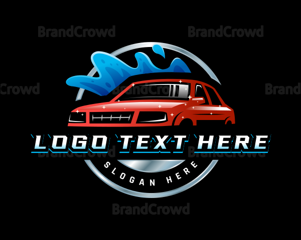 Car Vehicle Wash Logo