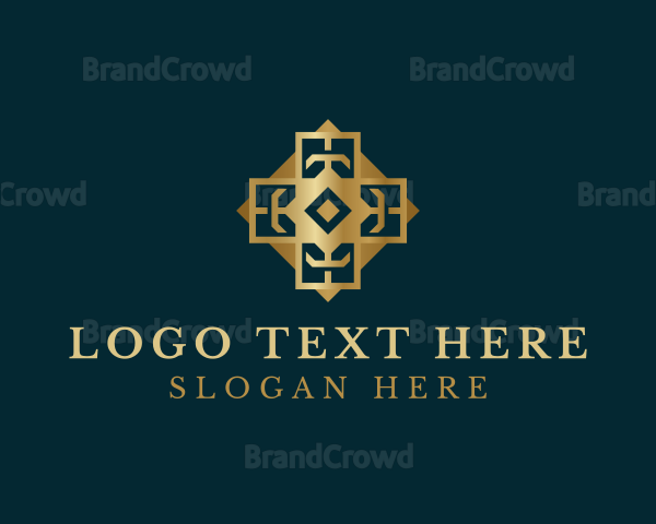 Gold Decorative Tile Logo