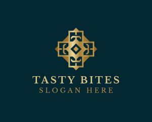 Textile - Gold Decorative Tile logo design
