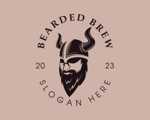 Viking Beard Man logo design