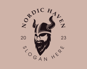 Nordic - Viking Beard Man logo design