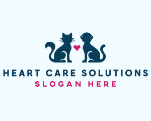 Puppy Kitten Veterinarian logo design