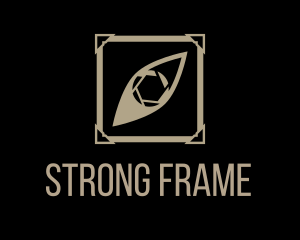 Picture Frame Eye Shutter logo design