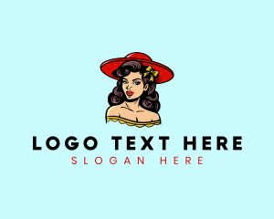 Character - Pinup Girl Fashion logo design