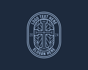 Retreat - Religion Fellowship Cross logo design