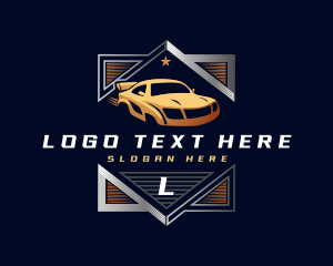 Driving - Automotive Racing Car logo design