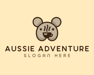 Aussie - Koala Bear Australian Coffee logo design