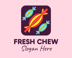 Gum - Sweet Candy Mobile App logo design