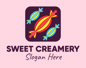 Sweet Candy Mobile App logo design