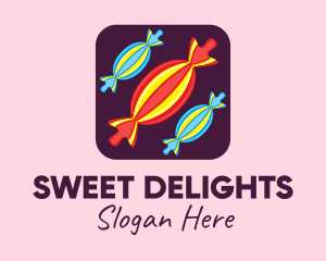 Treats - Sweet Candy Mobile App logo design