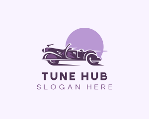 Retro Fast Car logo design