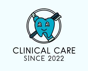 Pediatric Dental Care Emblem  logo design