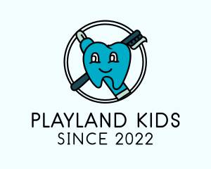 Pediatric Dental Care Emblem  logo design