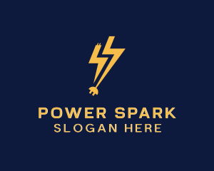 Electricity - Electrical Lightning Socket logo design