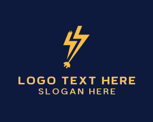 Electrical Lightning Socket Logo
