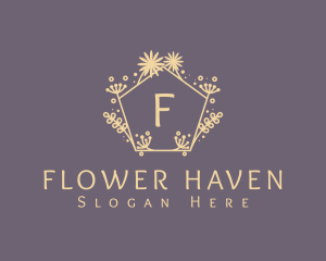 Botanical Flower Wellness logo design