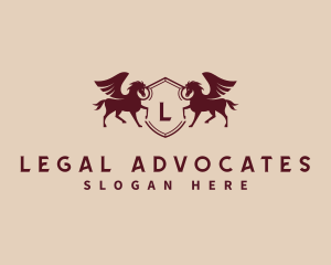 Pegasus Shield Firm logo design