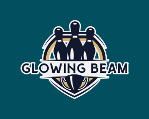 Bowling Pin Trophy logo design