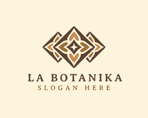 Floral Tile Flooring Logo