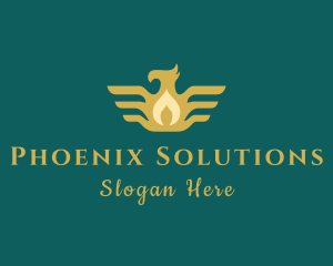 Flame Phoenix Company logo design