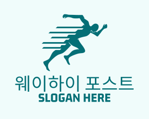 Marathon Sprint Run logo design