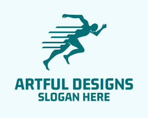 Marathon Sprint Run logo design