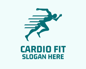 Cardio - Fitness Sprint Run logo design