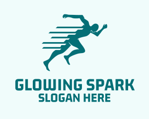 Marathon Sprint Run logo design