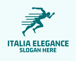 Marathon Sprint Run logo design