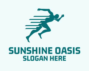 Marathon Sprint Run logo design