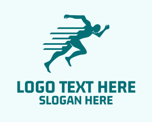 Physical Therapy - Fitness Sprint Run logo design