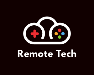 Remote - Cloud Controller Outline logo design
