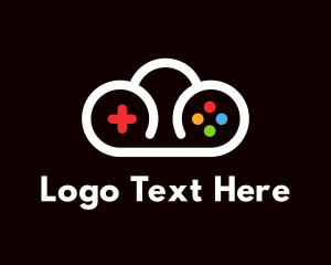 Game Community - Cloud Controller Outline logo design