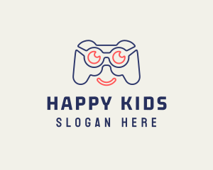 Happy Gamer Controller logo design