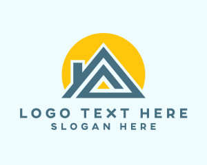 Storage - House Roof Real Estate logo design
