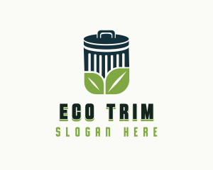 Eco Garbage Bin logo design