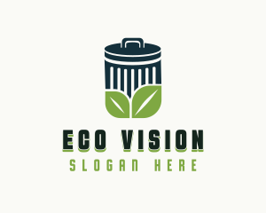 Eco Garbage Bin logo design