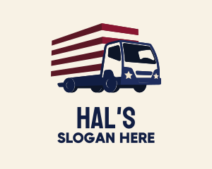 Tow Truck - American Logistics Truck logo design