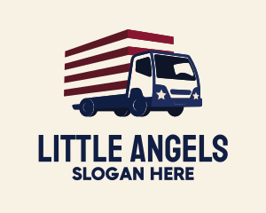 Transportation - American Logistics Truck logo design