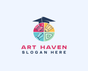 Daycare Art Kindergarten logo design