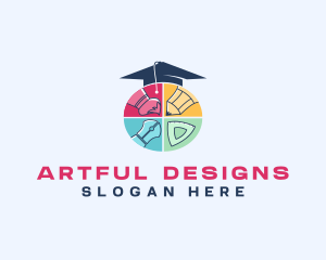 Daycare Art Kindergarten logo design