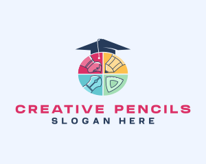 Daycare Art Kindergarten logo design