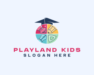 Daycare Art Kindergarten logo design