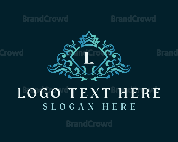 Ornamental Luxury Crown Logo