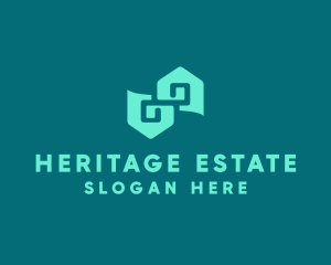 Estate - Green House Property logo design