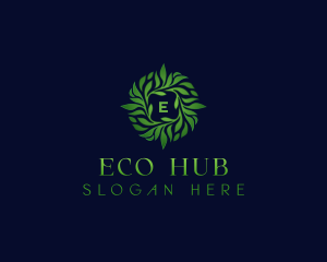 Wellness Eco Leaf logo design