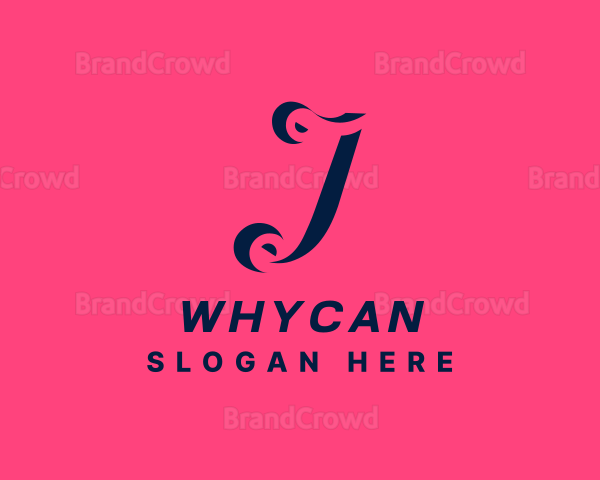 Feminine Fashion Cursive Logo