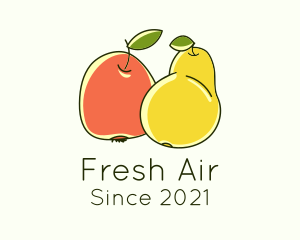 Pear & Peach Harvest logo design